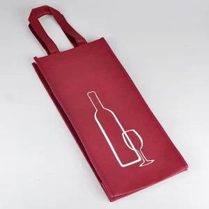1.2.4.6 Bottle Wine Tote Bag Custom Promotion Gift Bag Reusable Non Woven Wine Bags with Dividers