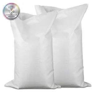 100% PP Recyclable Polypropylene 25kg 50kg Poly Woven Bag Sugar Corn Flour Fertilizer Seed PP Woven Packing 50 Kg Rice Sack