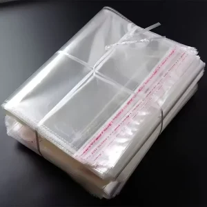 200*360mm Transparent BOPP Clothing Packaging Bag Wear resistant Moisture proof Customizable Size Color for Wallets Belts