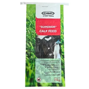 20kg 25kg 50kg BOPP Easy Open Side Gusset PP Woven Bags for Animal Food Calf Feed for Rice Fertilizer Packaging