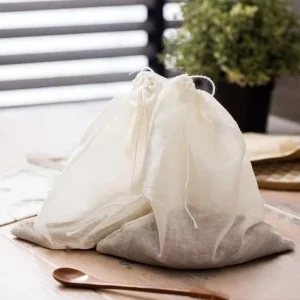 30x40cm Cotton Cloth Filter Bags for Herbal Reusable Environmentally Friendly Packaging Printing