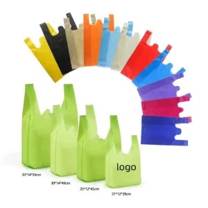 40g Recycled Eco Friendly Non Woven Shopping Bag Reusable Non woven T Shirt Fabric Bag