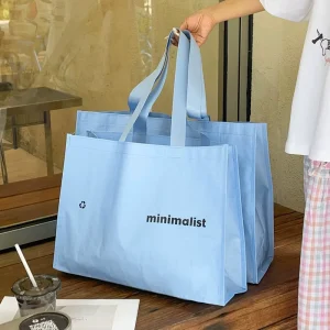 Accept OEM or ODM BOPP Lamination Block Bottom PP Woven Sacks Bags for Clothing Packaging and Garment Accessories