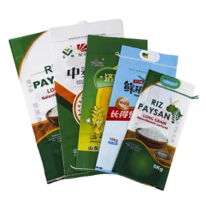 BOPP Laminated Bag with Custom Logo Polypropylene Packaging Sack 5kg PP Woven Rice Bag