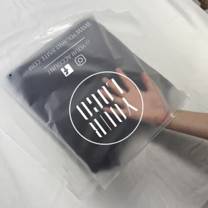 Bag with Logo for Clothing Custom Packaging Bag Garment Clothing Packaging Bags PE Zipper Bags for Clothing Packaging