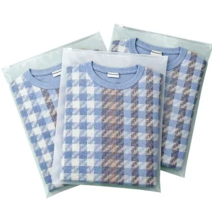 Bag with logo for Clothing Custom Packaging Bag Garment Clothing Retail Packaging Bags Pe Zipper