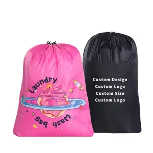 Big Capacity Dry Cleaning Drawstring Home Use Nylon Laundry Bag Eco Friendly Laundry Bag