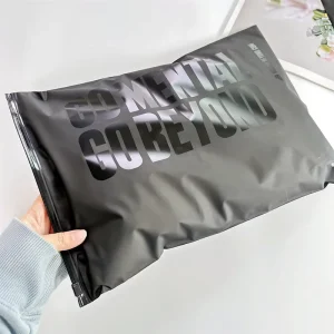 Bio Degradable Custom Packaging Bag for Clothing Brand Plastic Pouch Garment Zipper Bag Printed Zip Lock Poly Bag