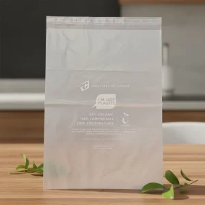 Biodegradable Custom Garment Packaging Bags 100% Compostable Sustainable Self Adhesive Bags for Clothing Shipping and Storage