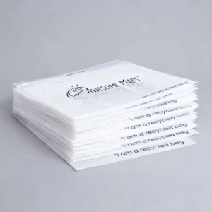Biodegradable Garment Packaging Bags Flat Ziplock Bag ASTM D6400 EN13432 Verified Parcel Packaging Clothing Bag With Logo