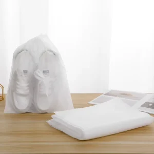 Biodegradable Recyclable Travel Shoe Storage Bag Household Non woven Fabric Drawstring Dust Bag Shoes Clothes Cosmetics Custom