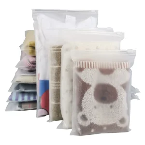 Black Color Garment Zipper Mylar Cloth Bag Packaging Bag for Hoodies Zip Lock Pouch with logo