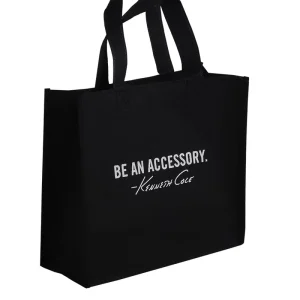 Black Custom logo Eco Friendly Non Woven Fabric Bags Packaging with logo Nylon Foldable Shopping Bag