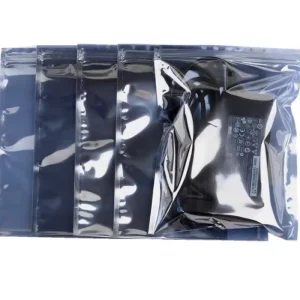 Black Ziplock Plastic PET Garment Packing Bags Frosted Clothing Packaging Pouch Customized Logo for Underwear Shopping