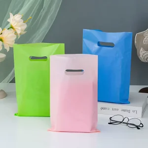 Branded Apparel Carryall Tote LDPE Sachet Plastique for Promotion Reliable Tote Garment Die Cut Bag
