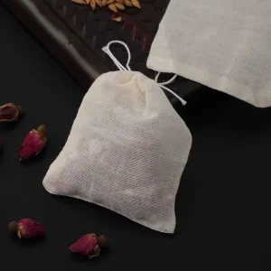 Breathable Cotton Filter Bags Custom Logo Print Gauze Cotton Bag for Food Gift Packaging