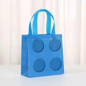 Budget Friendly Non Woven Tote Bag Reusable Carry Tote Custom Logo Simple Plain Bag for Daily Grocery Distribution