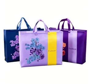 Bulk Supply Eco Recycled Polypropylene Non Woven Shoulder Tote Bag Custom Printed Logo Reusable Supermarket Fruit Carry Bag