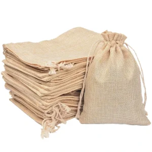 Burlap Linen Jewelry Sack Jute Bag Hair Accessories Jewelry Pouch for Luxury Handicrafts Items for Gifts Packaging