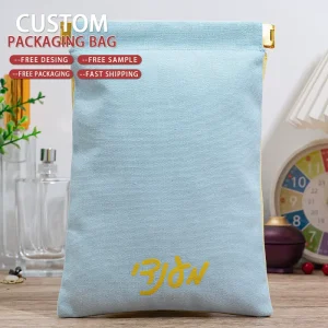 Canvas Cotton Pouch Bag Reusable Shopping Grocery Bags Drawstring Garments Candle Packaging Customizable Logos Craft Recyclable