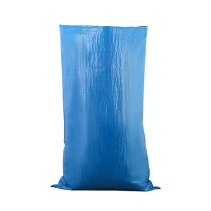 China Factory Good Quality New Customized Disposable Ordinary Printing Blue PP Woven Sacks