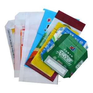 China Green Woven Food Bag Plastic 50kg PP Woven Bag Agricultural Bag