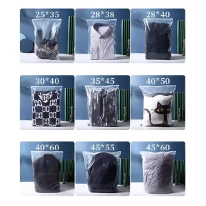 Clear Zip Lock Clothes Bags Large Travel Clothes Storage Bags Resealable Large Plastic Luggage Pouch