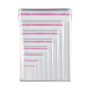 Clothing Bag Transparent Self-Adhesive Sealed Packaging Bag Opp Plastic Bags Ready to Ship for Clothing Packaging