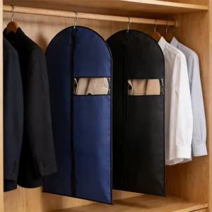 Clothing Packaging Non Woven Clothes Storage Bags Reusable Dustproof Garment Suit Bag