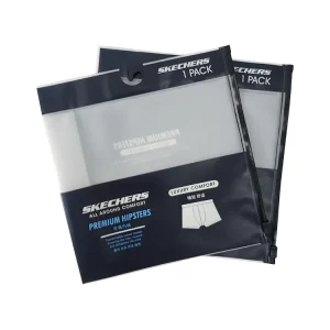 Clothing T Shirts Bags Ziplock Packaging Black Clothes Plastic Package Slider Zipper Cpe Bag With Hook