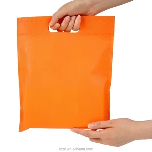 Color Plain Flat Laminated Non Woven Packaging Bags Packaging Recyclable Retail Clothing Nonwoven Bags