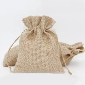 Colored Jute Pouch Small Gift Jewelry Bag