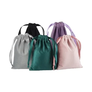 Colorful Cotton Drawstring Bag in Various Sizes Eco Reusable Fabric Pouch for Fashion Gift Packaging Bulk Order