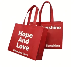Colorful Printed Durable Non Woven Bag Tote Bag Custom Logo Reusable for Grocery Takeaway Use Heat sealed Laminated