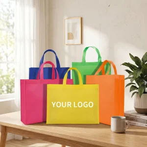 Compostable Bag Custom Tote Bags Shoulder Bags Reusable Shopping Bag Woven Bag Nonwoven Fabric pp Non Woven Bag