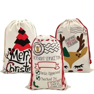 Cotton Fabric Durable Customized Gift Packaging Bags Candy Colored and Size Specific for Convenient Storage and Presentation
