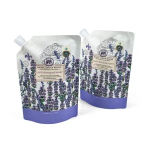 Custom 1L Washing Powder Laundry Detergent Bag Plastic Packaging Spout Pouch Reusable Liquid Bag