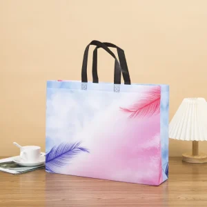 Custom Branded Non Woven Garment Packaging Bag for Clothing Stores Eco Friendly Laminated Shopping Tote Bag Manufacturer