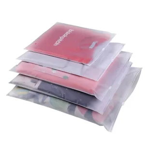 Custom Clothing Poly Ziplock Clothes Stand up Ziplock Bags for Garment Zipper Bag Ziplock Packaging Bags