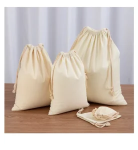 Custom Cotton Bags – Logo Printed Drawstring, Canvas Dust Pouch & Recyclable Eco Packaging Bags in Bulk