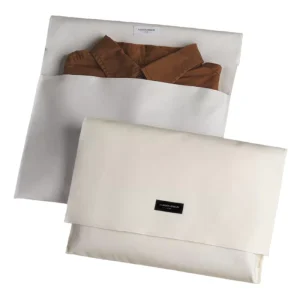 Custom Cotton Packaging Cloth Bag with Woven Label and Printed LOGO Storage and Dust proof Bag Clothes and Bag Folding Bag