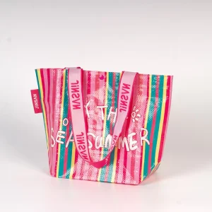 Custom Design Woven Packaging Bag Shopping Bag Sewing PP Woven Bag With Handles