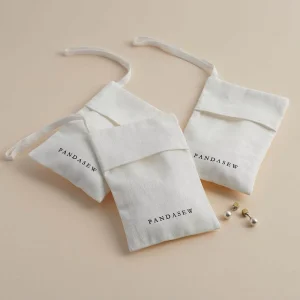 Custom Designed Natural Cotton Envelope Bags with Logo for Packaging