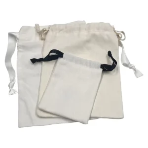 Custom Drawstring Bag Cotton Small Drawstring String Gift Bag with Drawstring Custom Logo
