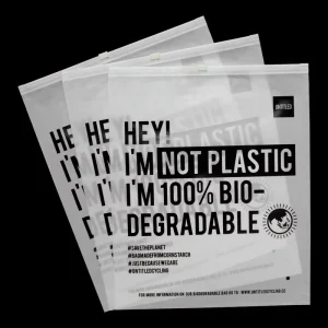 Custom Eco Friendly Matte Biodegradable Zip Lock Bag T Shirt Swimwear Plastic Clothing Zipper Bags Ziplock Bag for Clothes