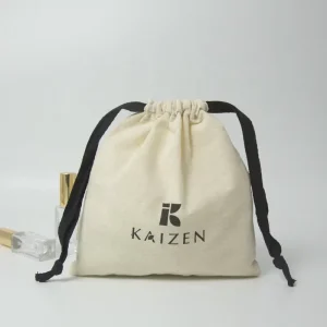 Custom Eco Friendly Natural Cotton Gift Packaging Pouch Personalized Cotton Drawstring Bags