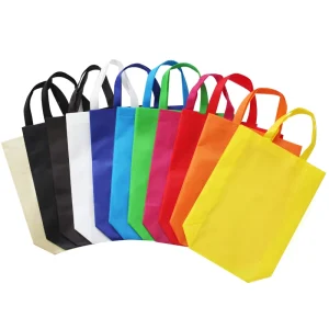 Custom Eco Friendly Reusable Non Woven Folding Grocery Bag Recyclable Fabric with Logo for Food Milk Cake Salad for Gifts