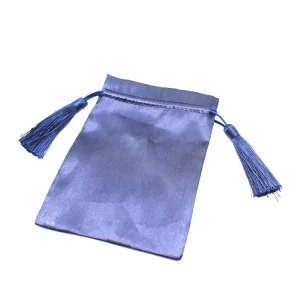 Custom Eco Friendly Satin Drawstring Pouch for Hair Weave Extensions Tassel Gift Satin Packaging Textile Category