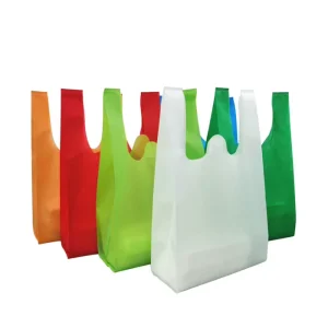 Custom Eco Nonwoven Shopping Non Woven T Shirt Vest Bag