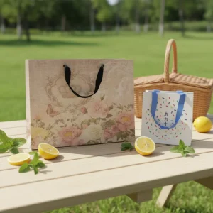 Custom Eco friendly Luxury Paper Shopping Bag Gift Packaging Boutique Brand Retail Wedding Party Favor Ribbon Clothing